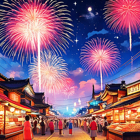 お祭りのイメージイラスト